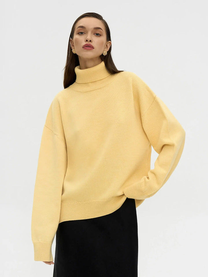 Women's Oversized Turtleneck Jumper