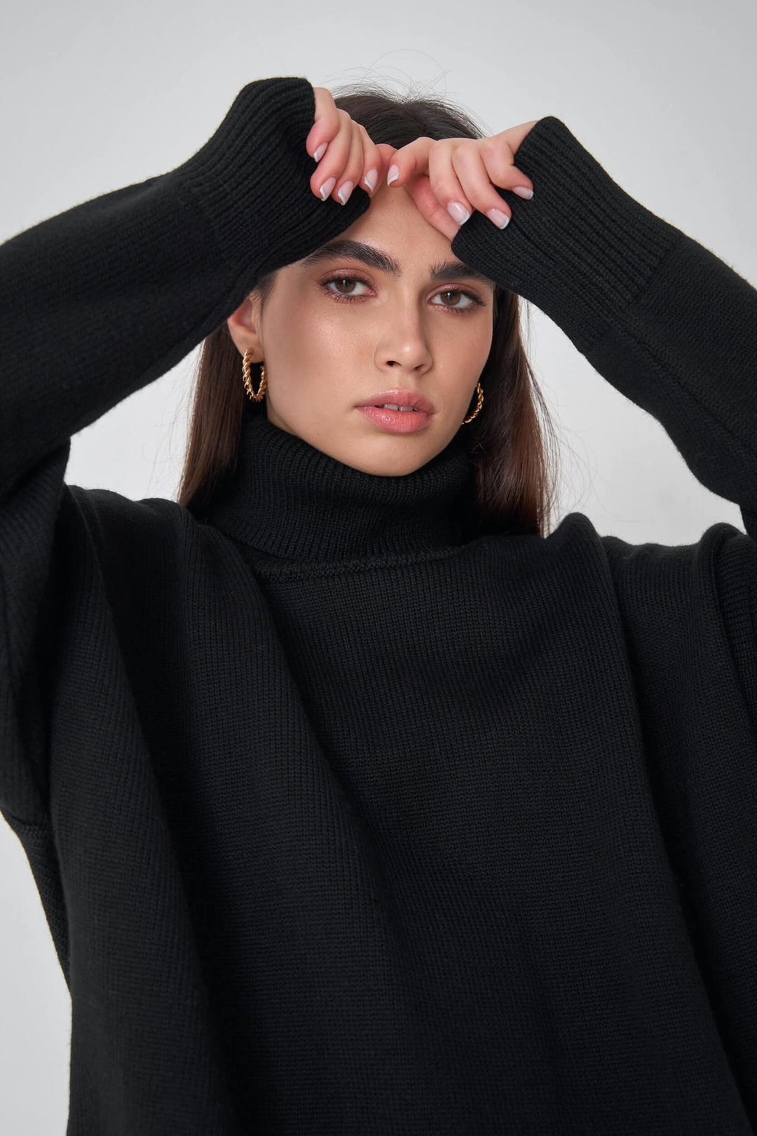 Women's Oversized Turtleneck Jumper
