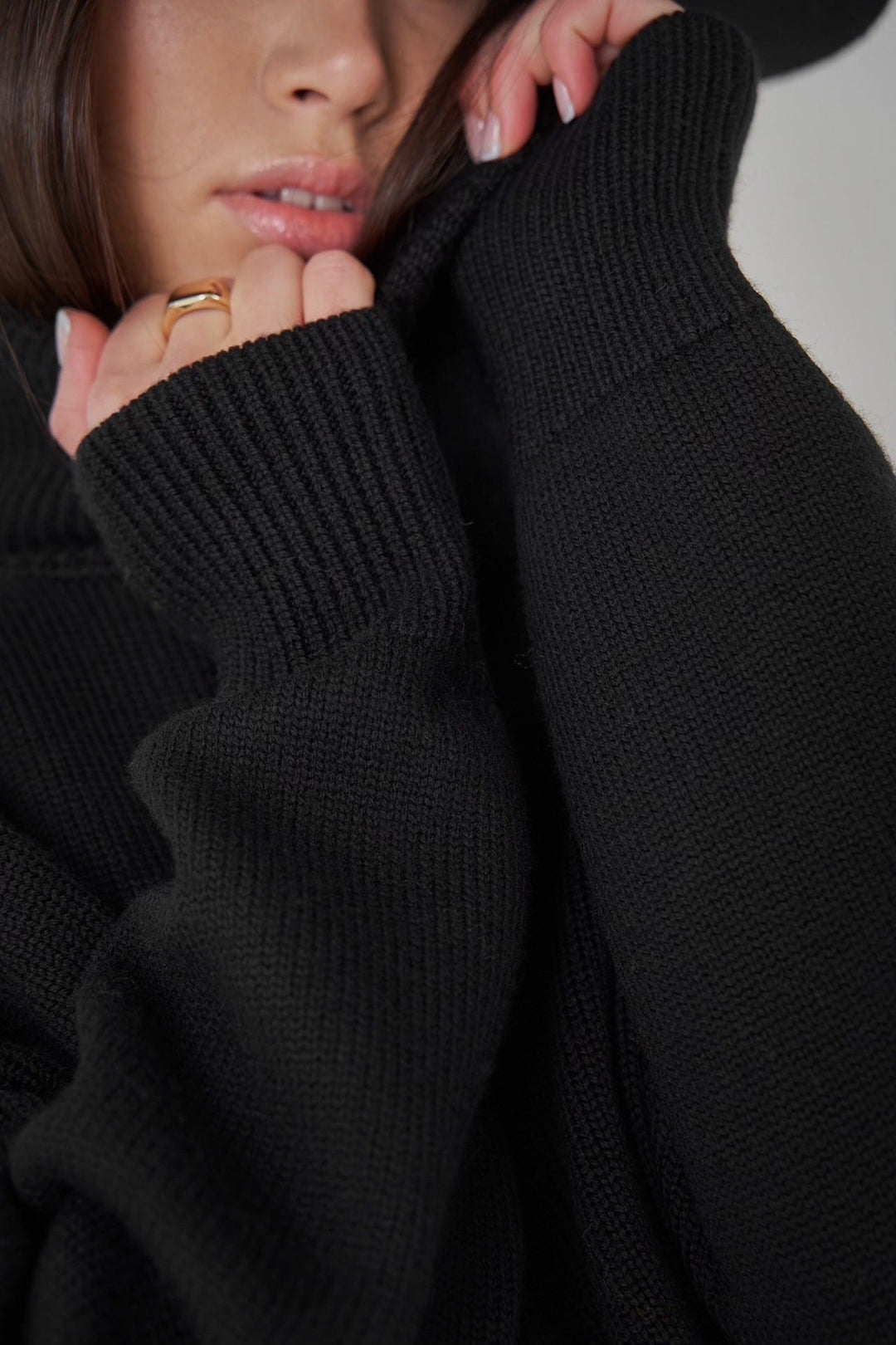 Women's Oversized Turtleneck Jumper