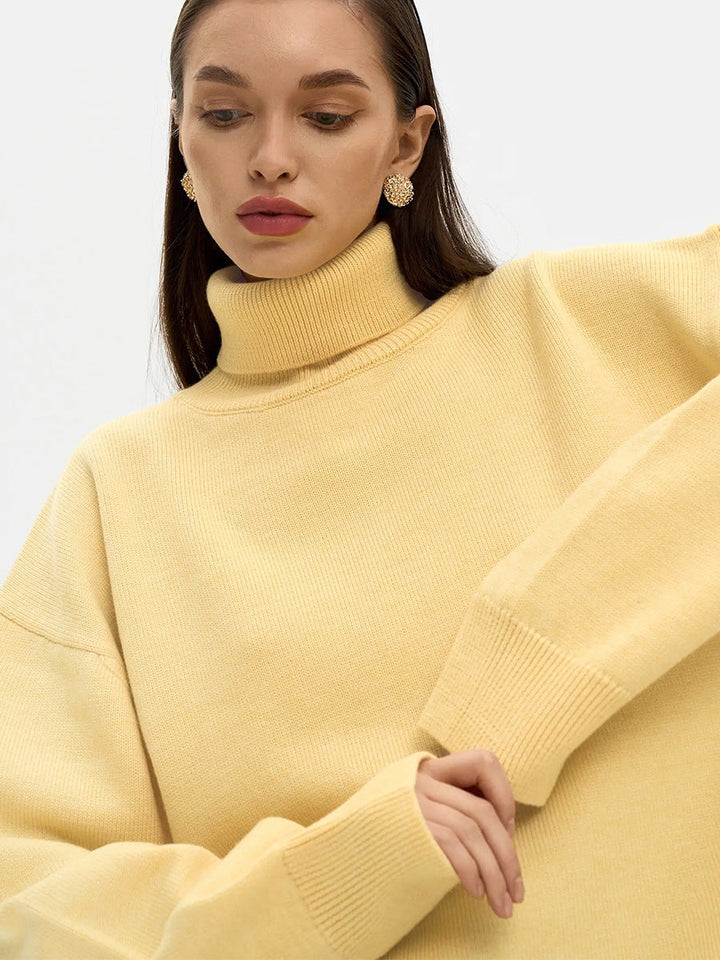 Women's Oversized Turtleneck Jumper