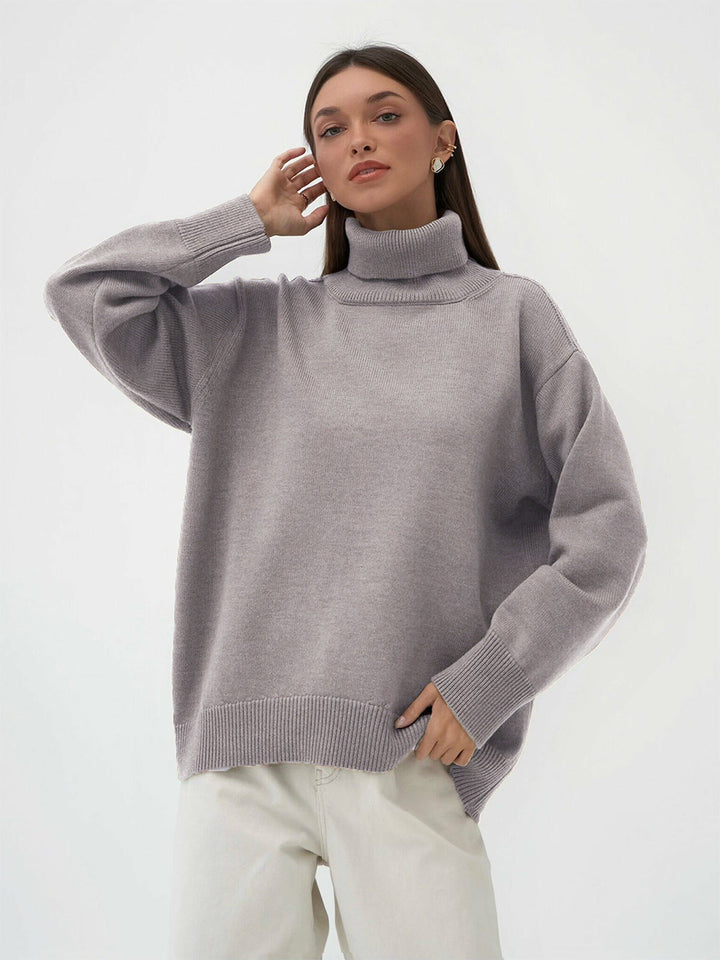Women's Oversized Turtleneck Jumper