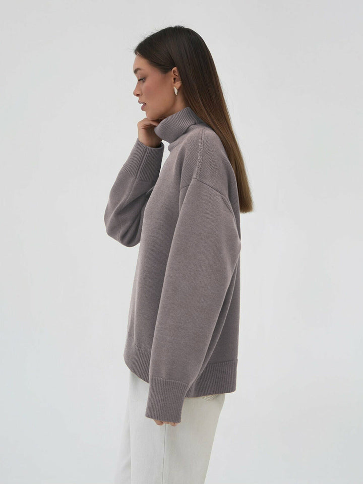 Women's Oversized Turtleneck Jumper