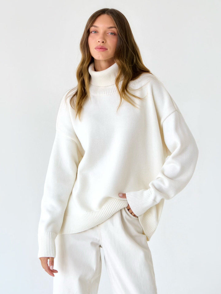 Women's Oversized Turtleneck Jumper