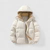 Men's Winter Puffer Jacket with Detachable Hood