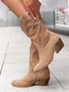 Women's Perforated Western Boots