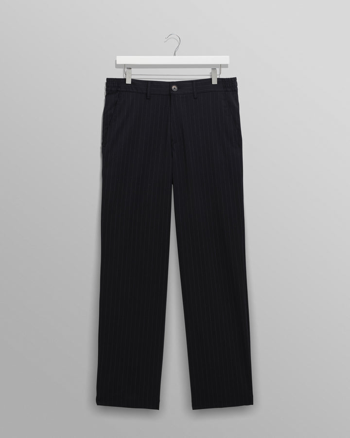 Men's Pinstripe Straight-Leg Trousers