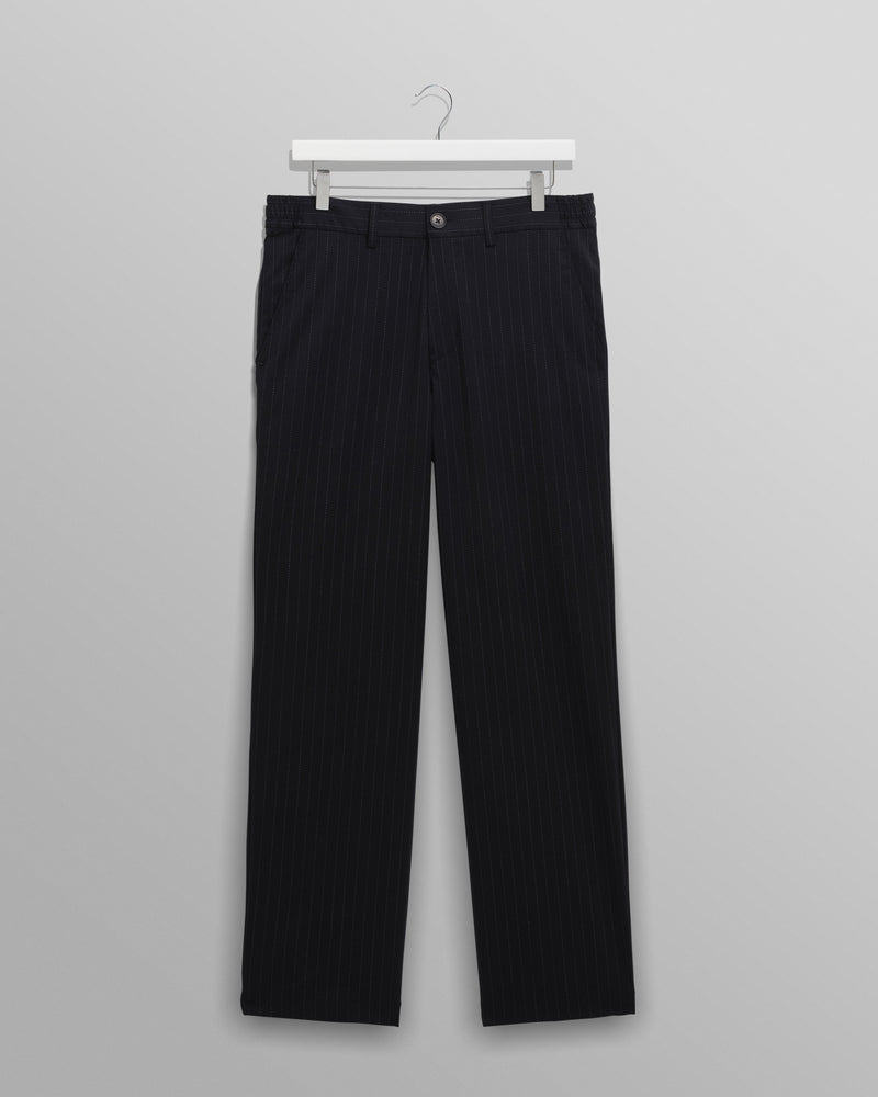 Men's Pinstripe Straight-Leg Trousers