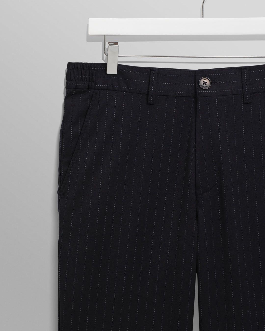 Men's Pinstripe Straight-Leg Trousers