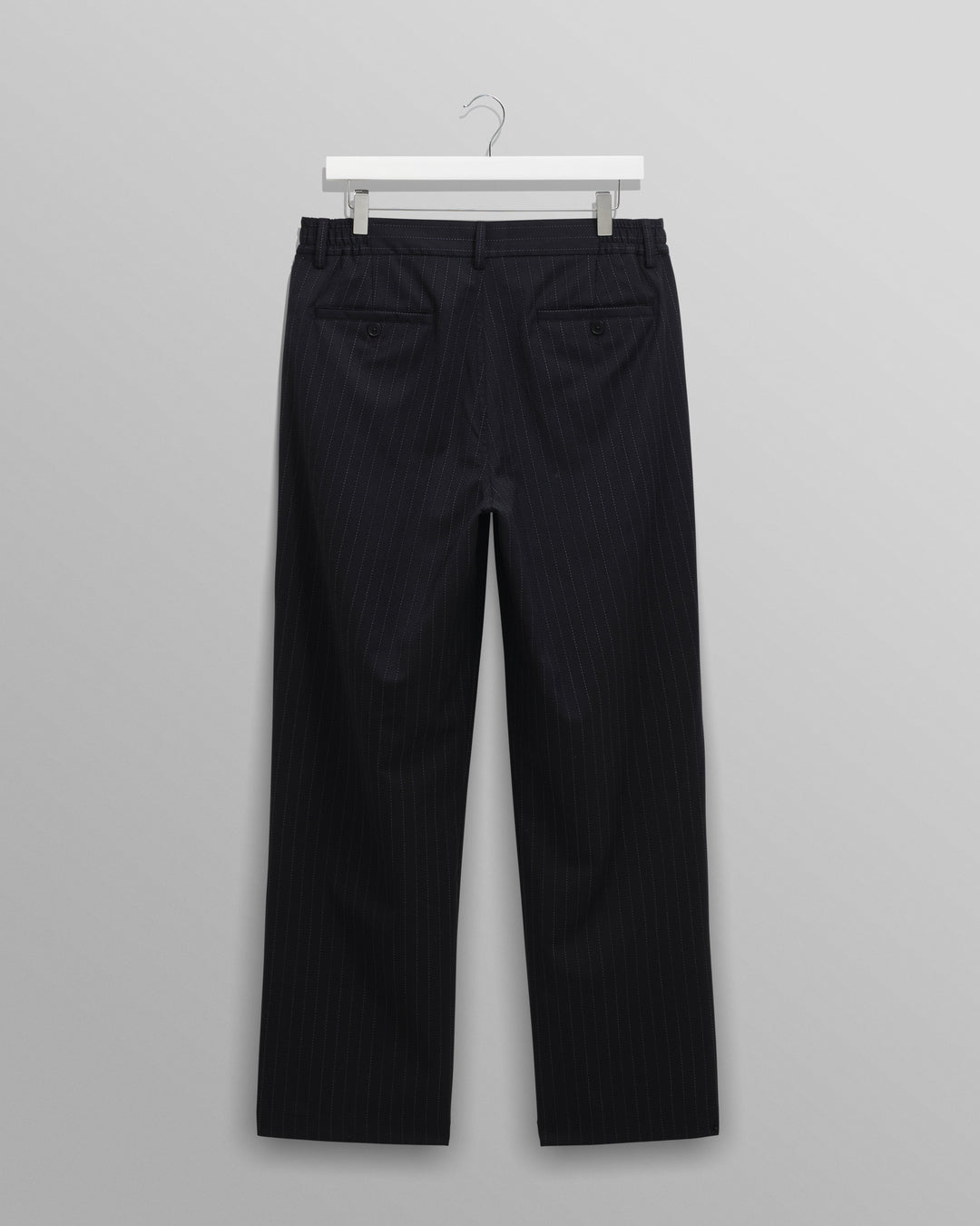 Men's Pinstripe Straight-Leg Trousers
