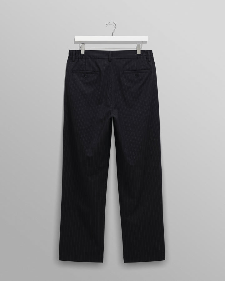 Men's Pinstripe Straight-Leg Trousers