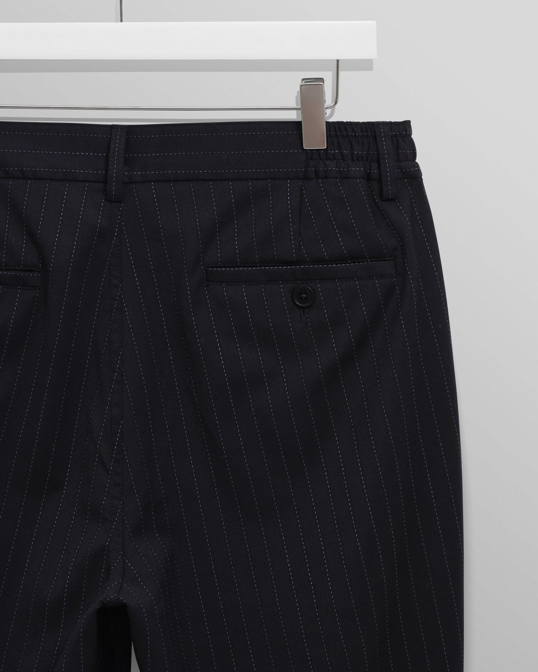 Men's Pinstripe Straight-Leg Trousers