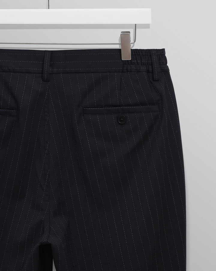 Men's Pinstripe Straight-Leg Trousers