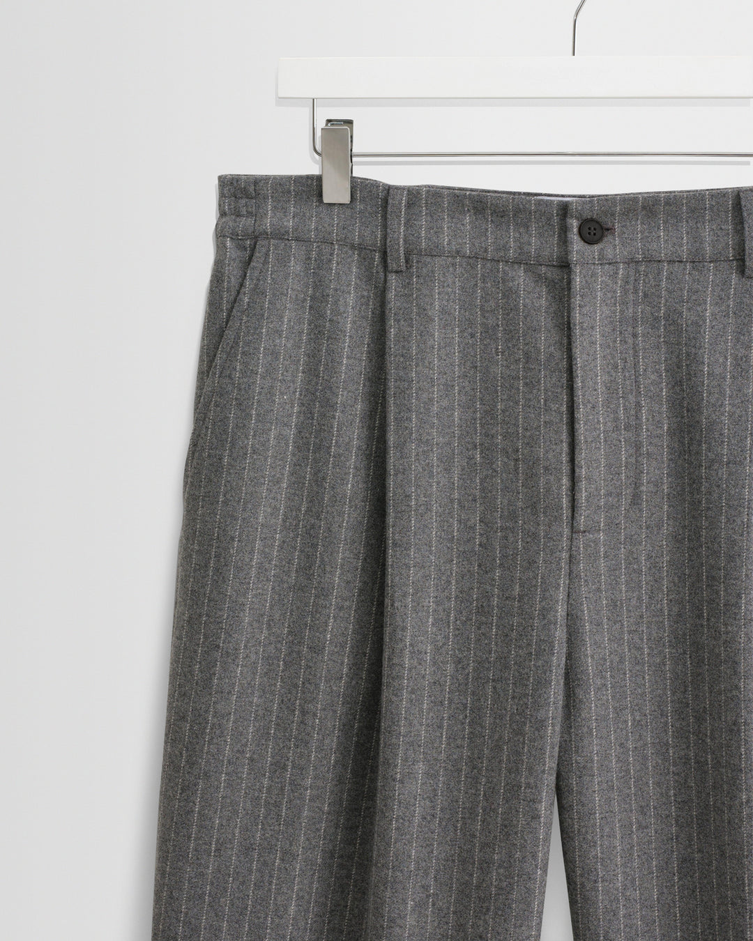 Men's Pinstripe Wide-Leg Trousers