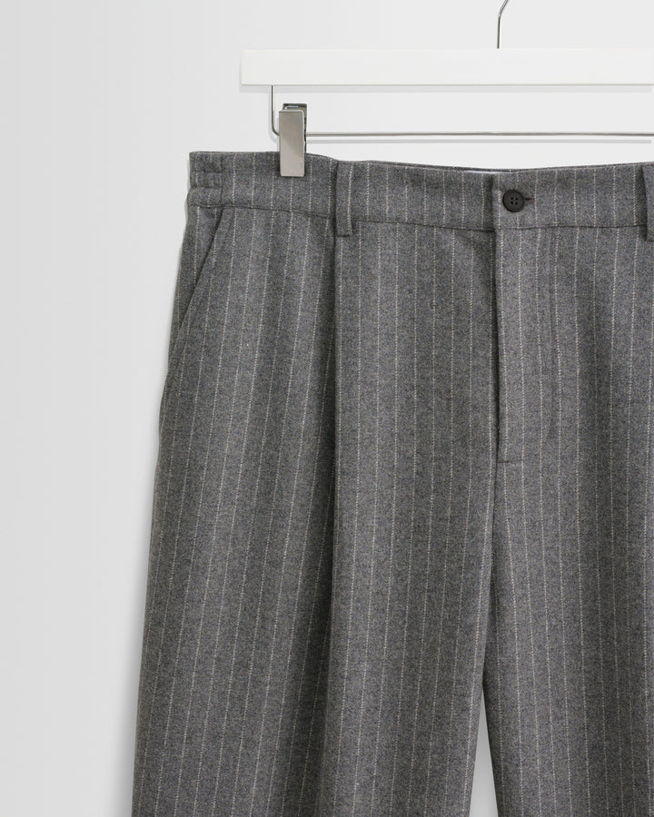Men's Pinstripe Wide-Leg Trousers