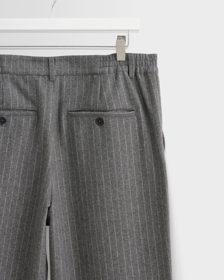 Men's Pinstripe Wide-Leg Trousers
