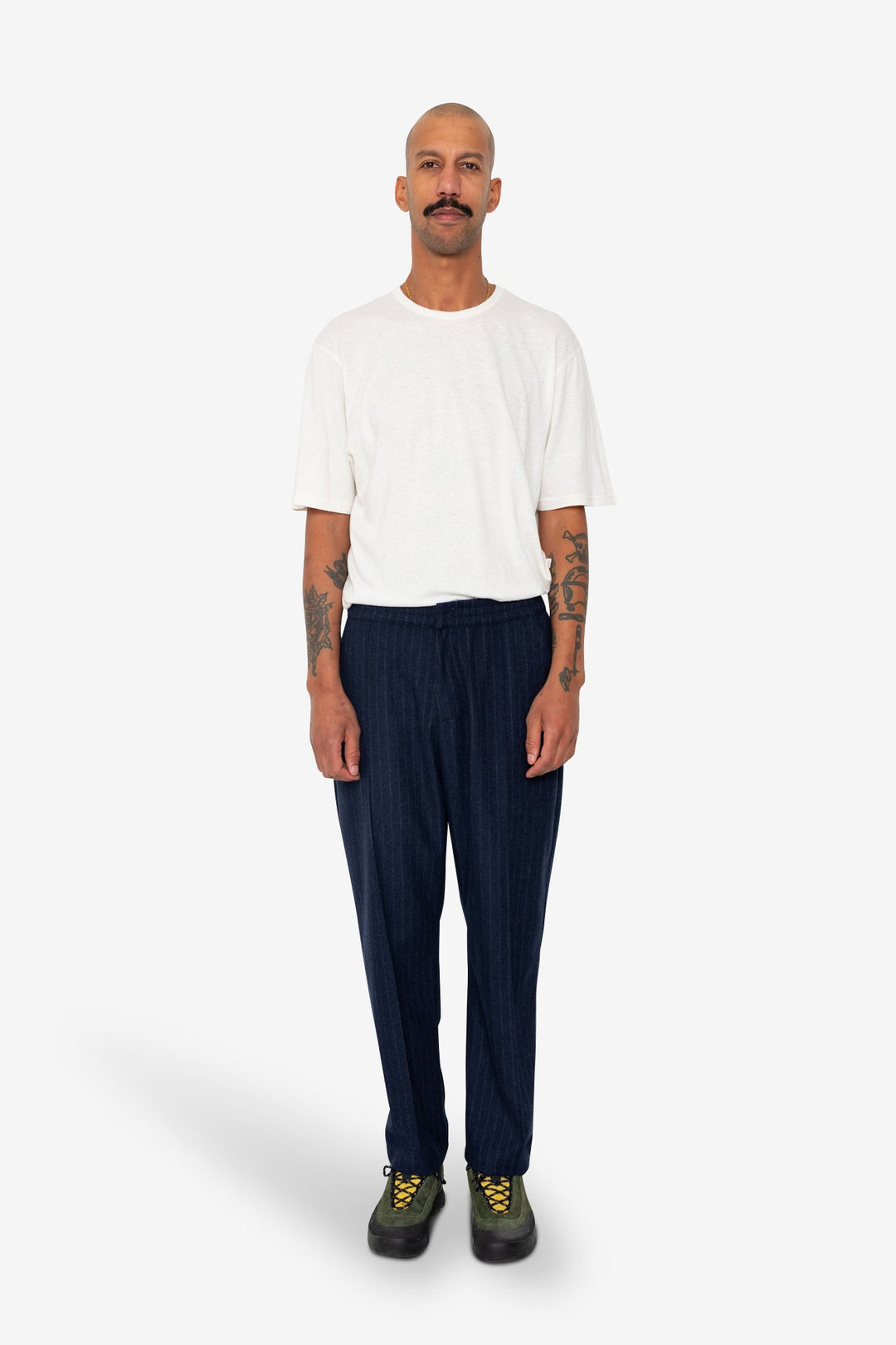 Men's Pintuck Striped Trousers