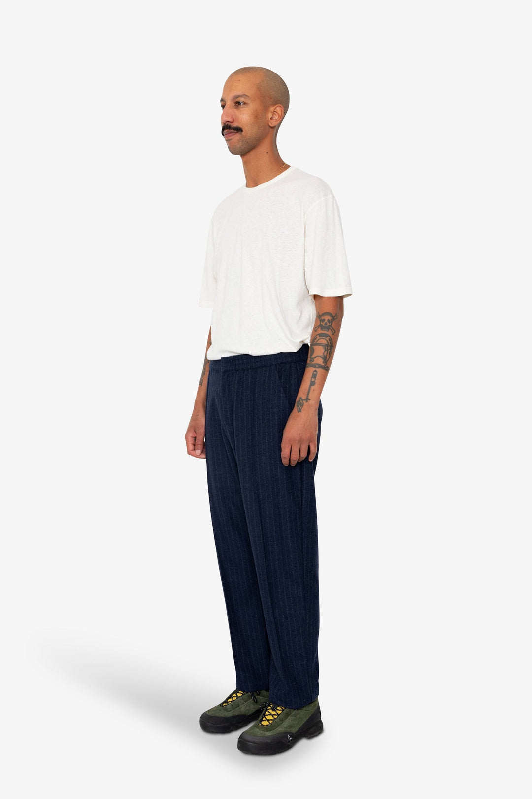Men's Pintuck Striped Trousers