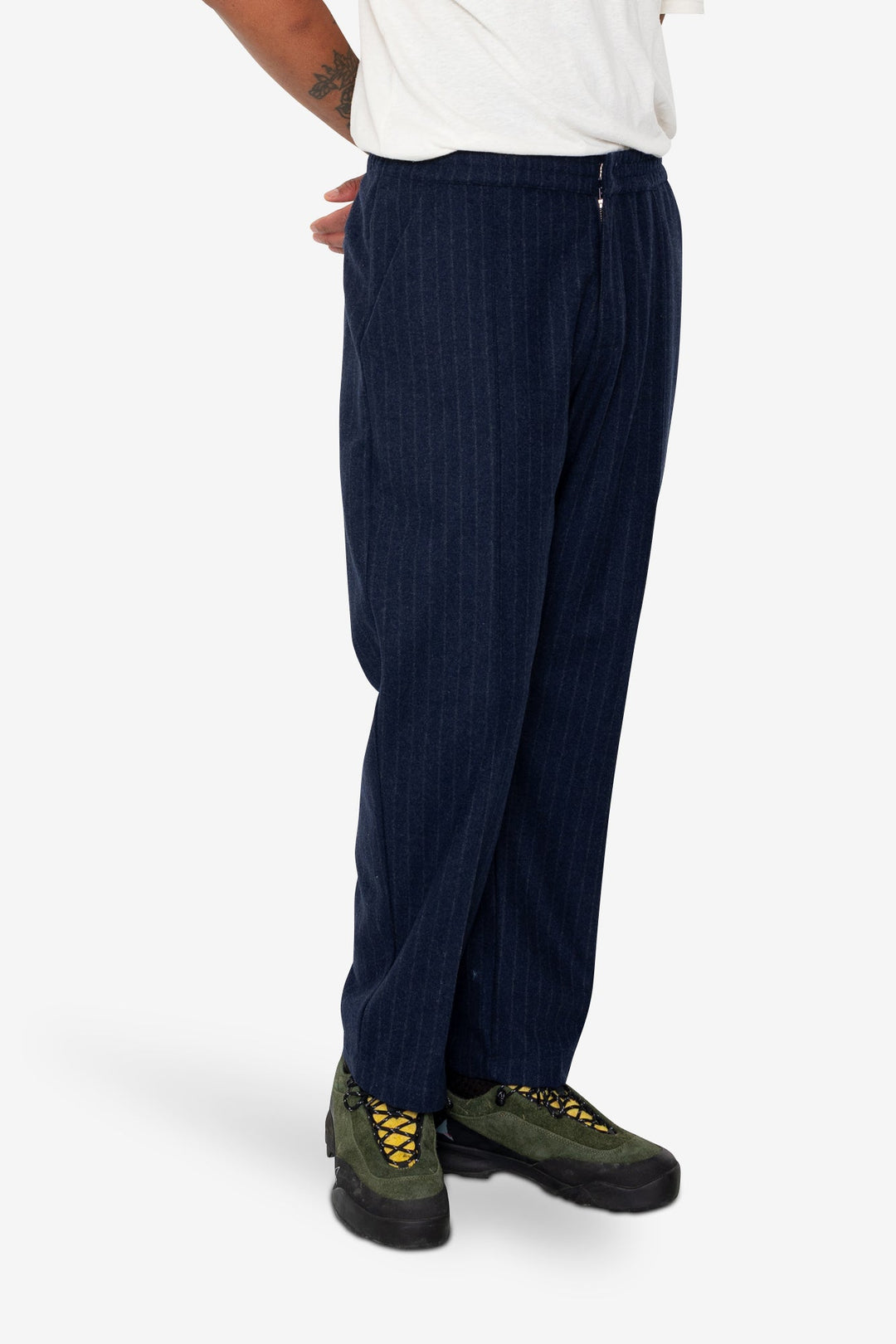Men's Pintuck Striped Trousers