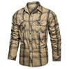 Men's Plaid Flannel Button-Up Shirt