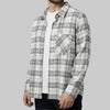 Men's Relaxed Fit Check Shirt with Chest Pocket