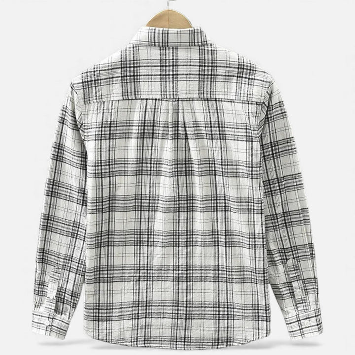 Men's Plaid Long-Sleeve Shirt