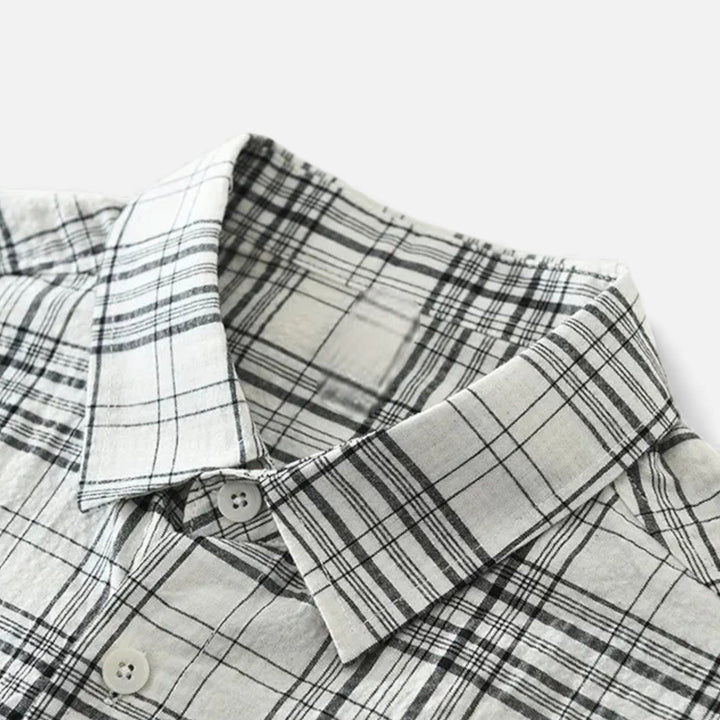Men's Plaid Long-Sleeve Shirt