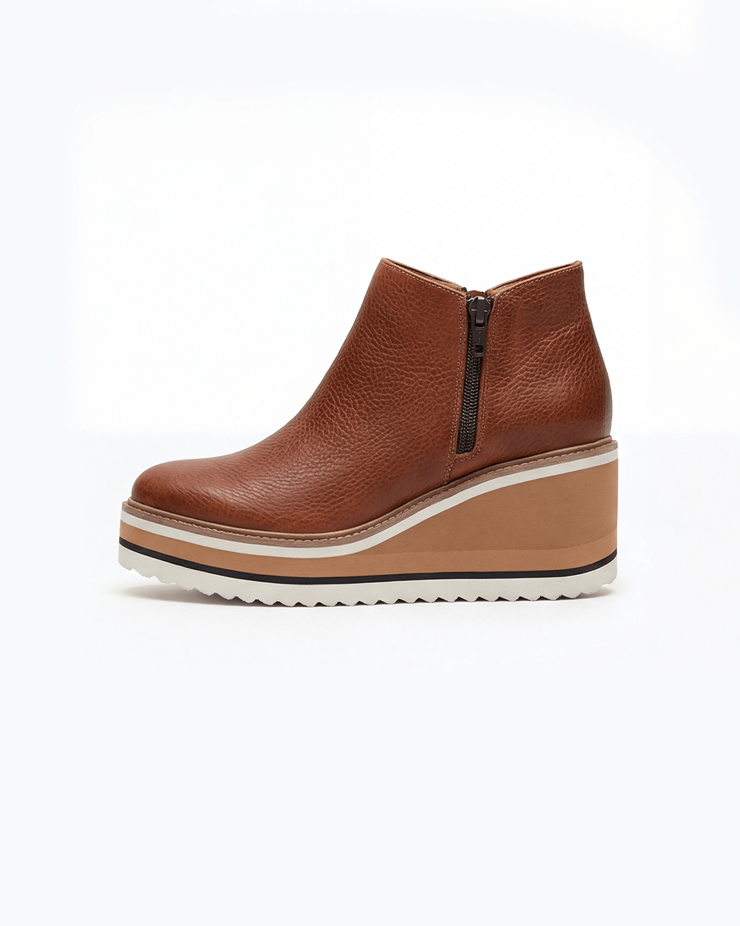 Women's Platform Wedge Side-Zip Ankle Boots