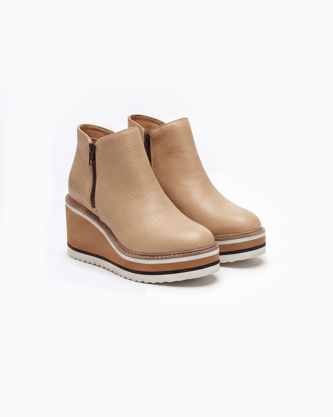 Women's Platform Wedge Side-Zip Ankle Boots