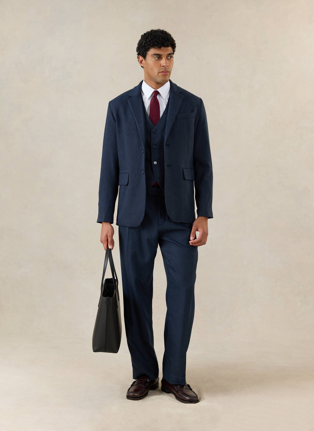 Men's Pleated Tailored Trousers