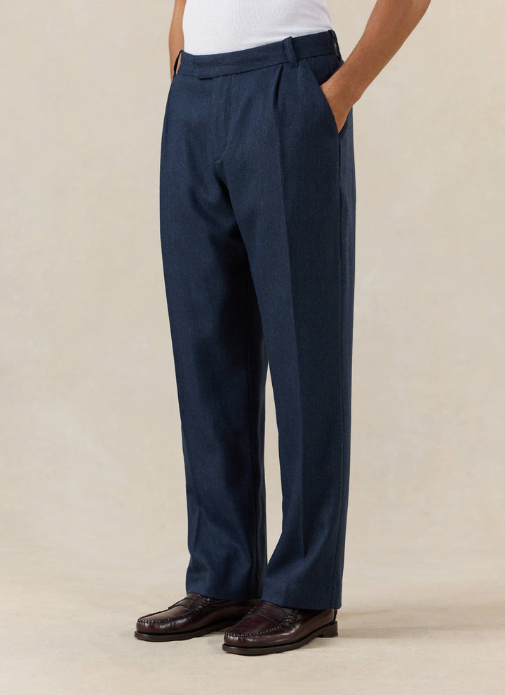Men's Pleated Tailored Trousers