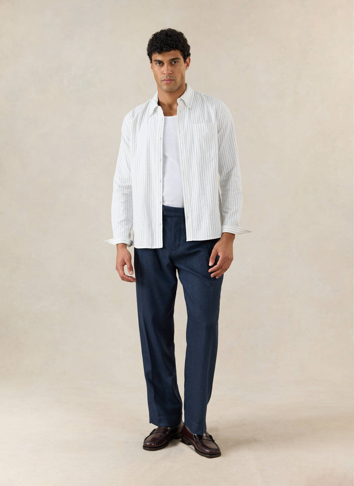 Men's Pleated Tailored Trousers