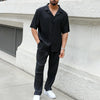 Men's Pleated Two-Piece Set
