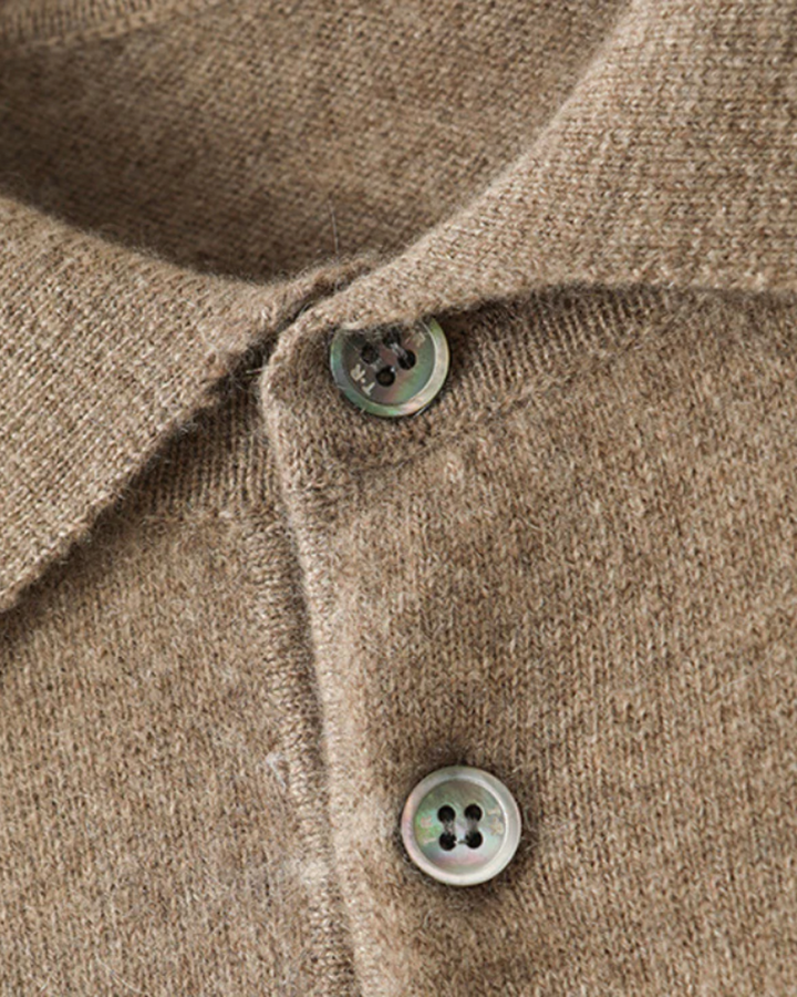 Men's Polo Collar Knitted Sweater