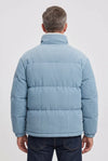 Men's Puffer Jacket with Fleece Corduroy Collar