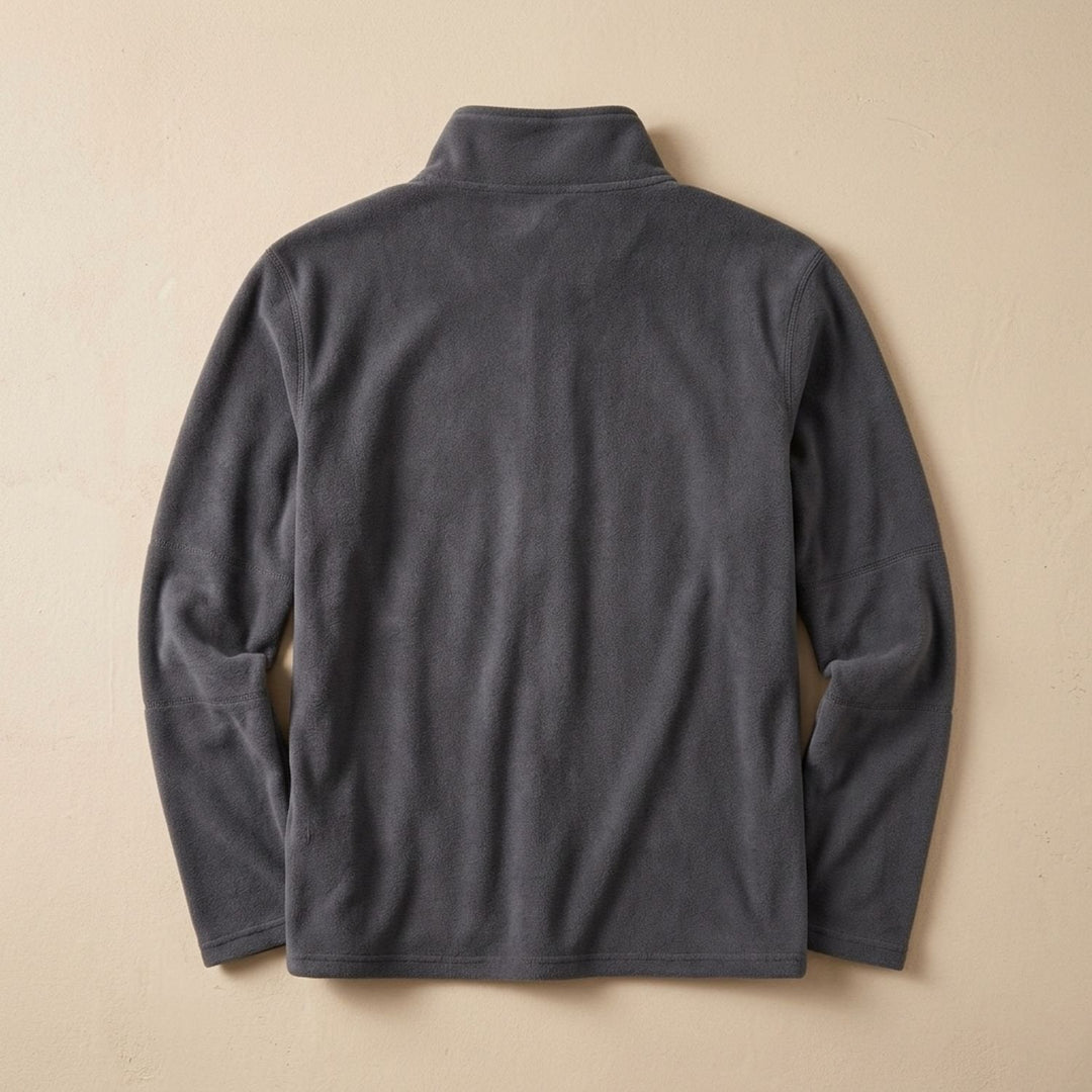 Men's Quarter-Zip Stand-Collar Pullover Sweater