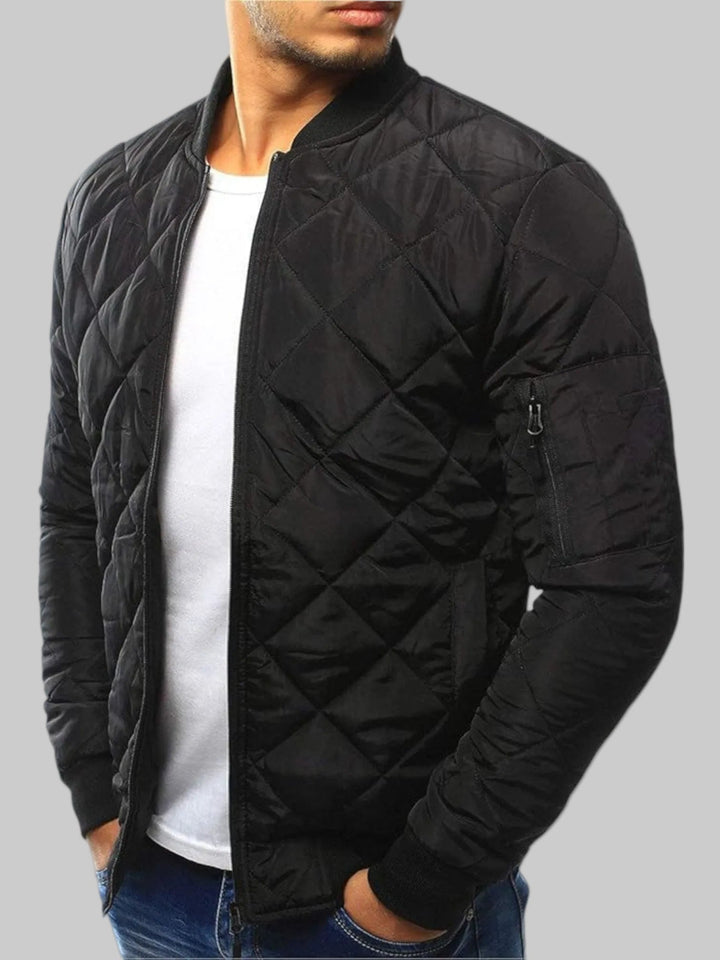 Men's Quilted Bomber Jacket