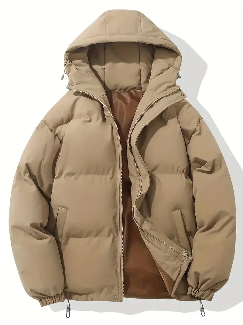 Men's Quilted Hooded Puffer Jacket