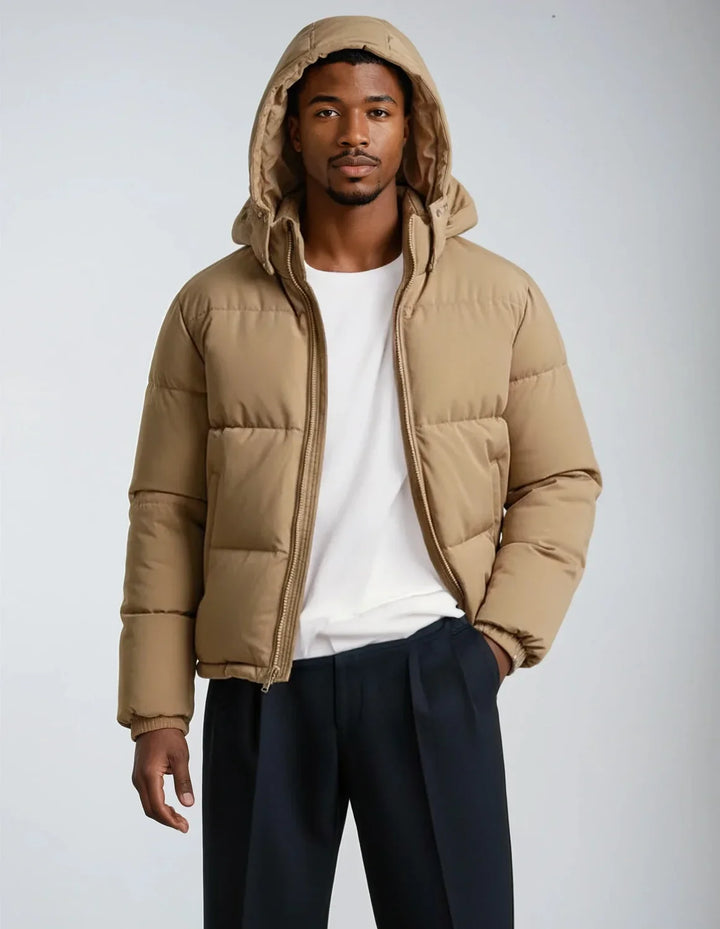 Men's Quilted Hooded Puffer Jacket