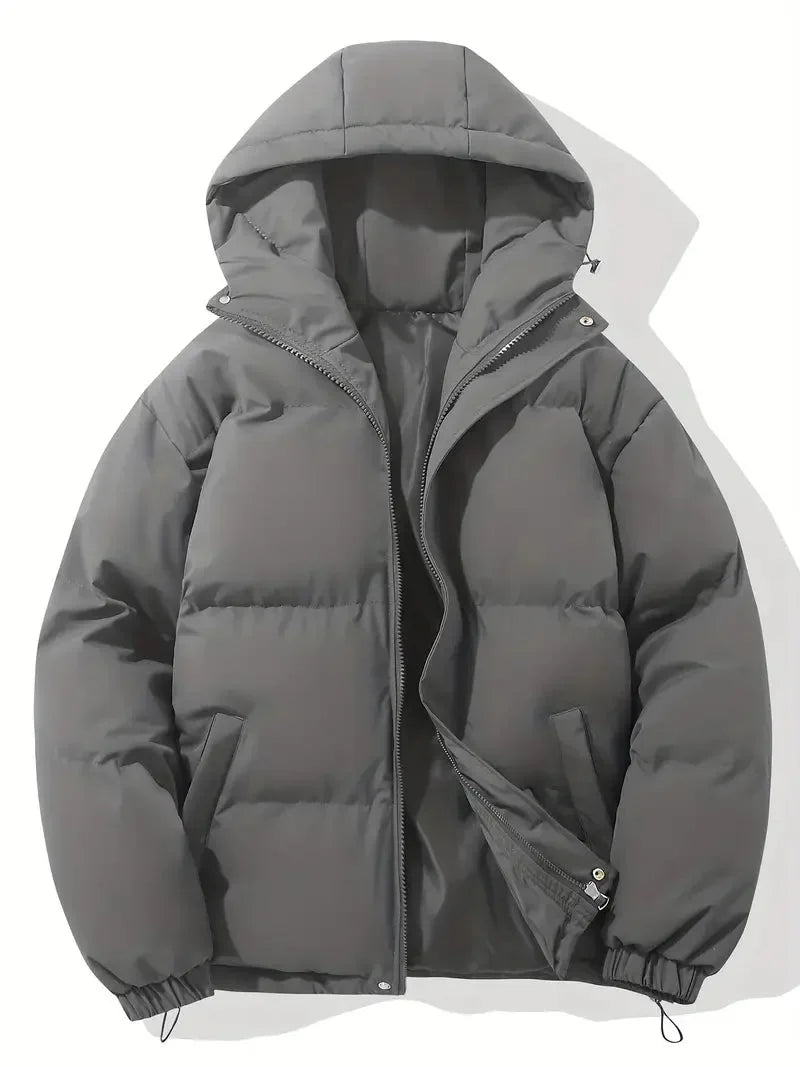 Men's Quilted Hooded Puffer Jacket