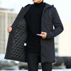 Men's Quilted Hooded Winter Coat