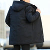 Men's Quilted Hooded Winter Coat
