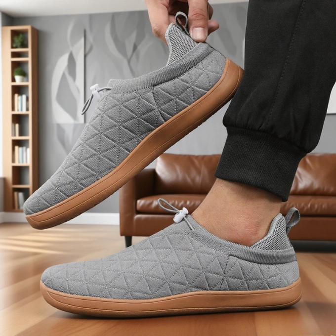 Men's Quilted Slip-On Trainers