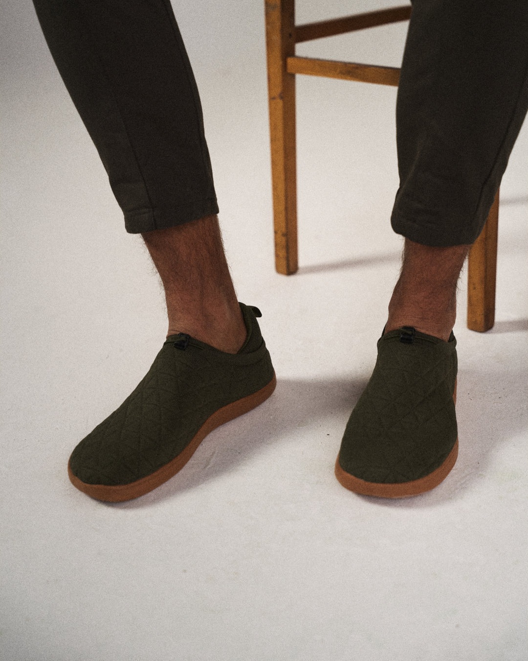 Men's Quilted Slip-On Trainers