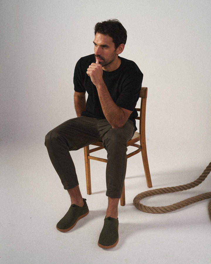 Men's Quilted Slip-On Trainers