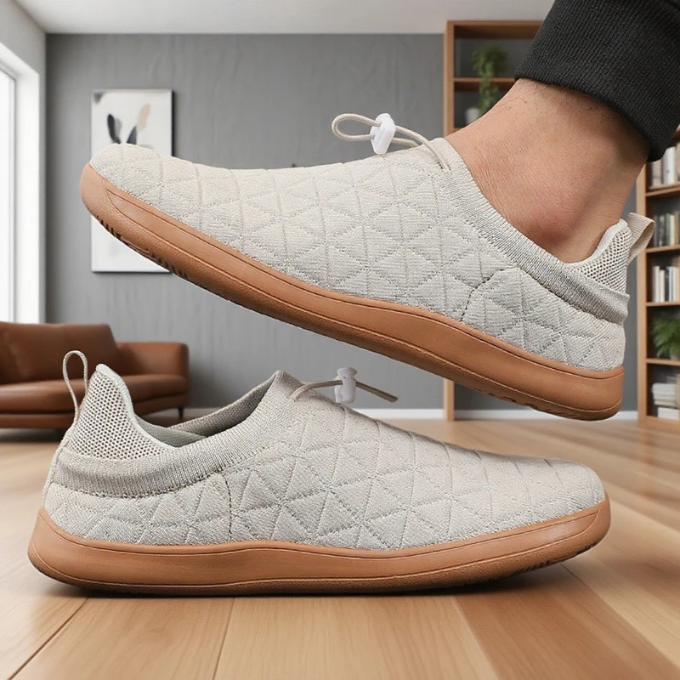 Men's Quilted Slip-On Trainers