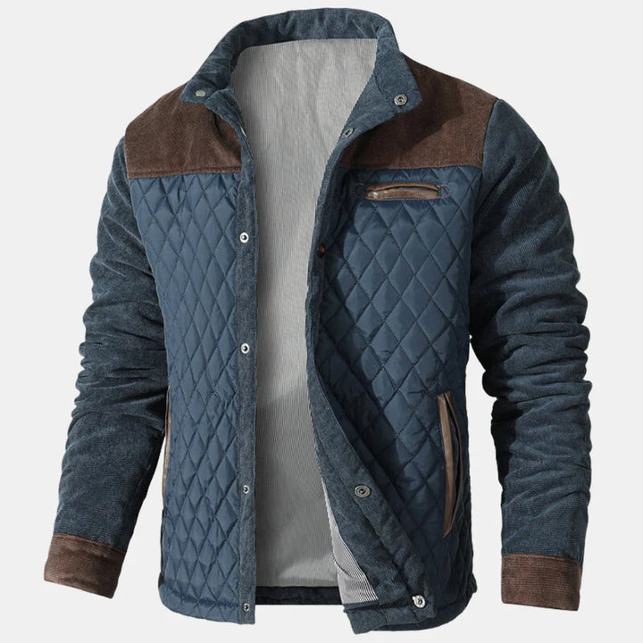 Men's Quilted Stand Collar Winter Jacket