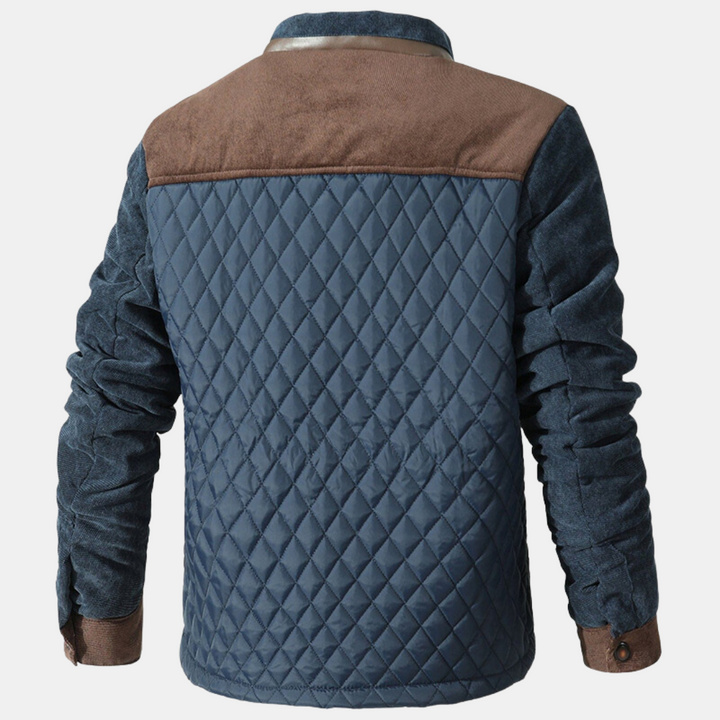 Men's Quilted Stand Collar Winter Jacket