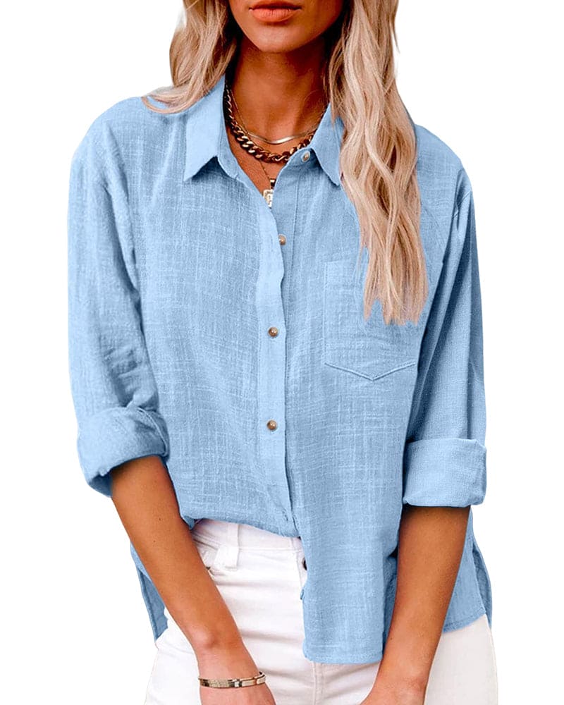 Women's Relaxed Button-Up Shirt