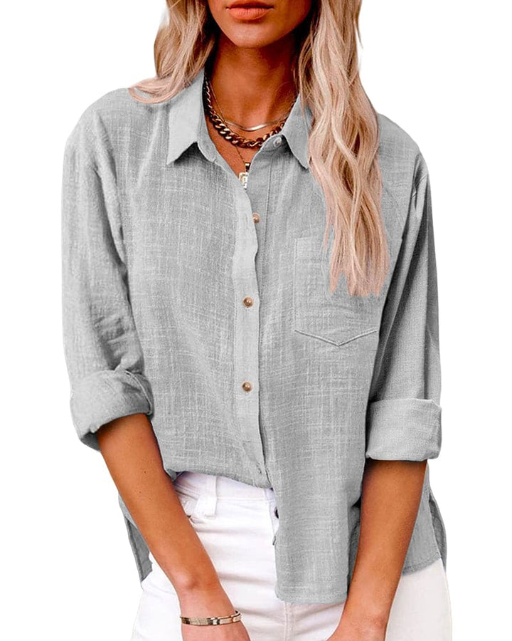 Women's Relaxed Button-Up Shirt