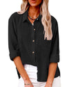 Women's Relaxed Button-Up Shirt